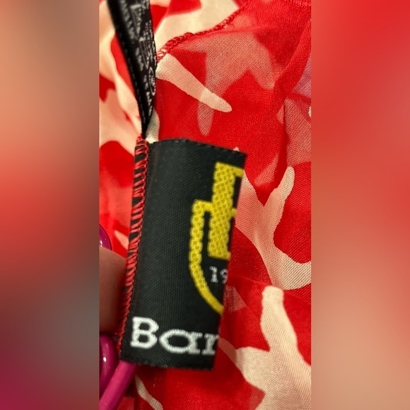 Larioseta Como Barbieri Italy Womens Red & White Starfish Nautical Silk Scarf - Picture 10 of 11